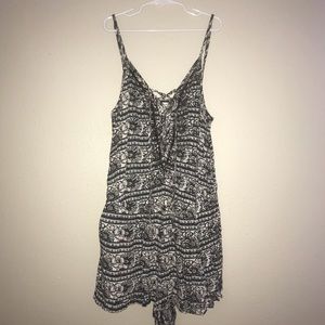 Colorful floral printed romper